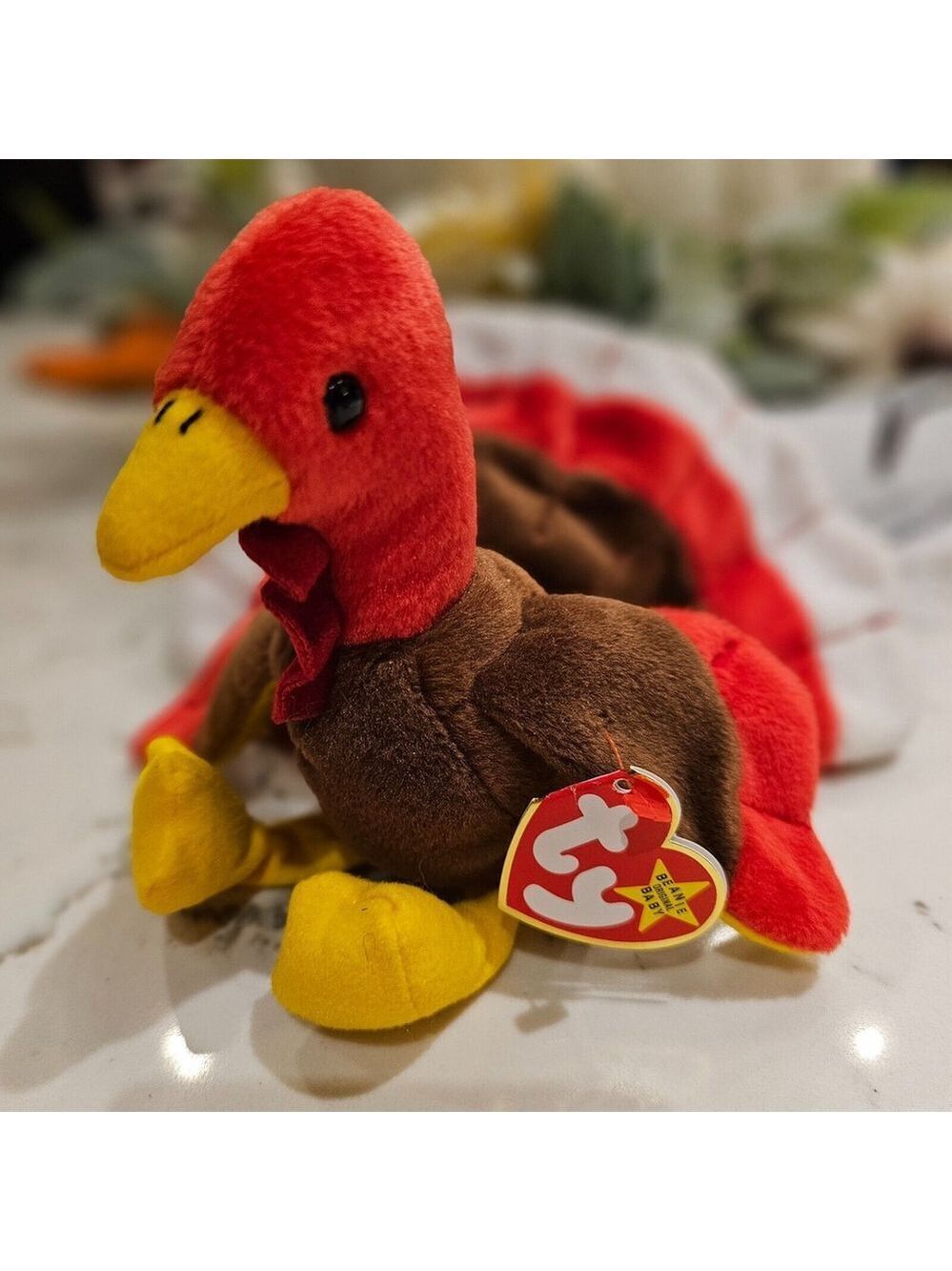 Gobbles The Turkey TY beanie baby Vintage